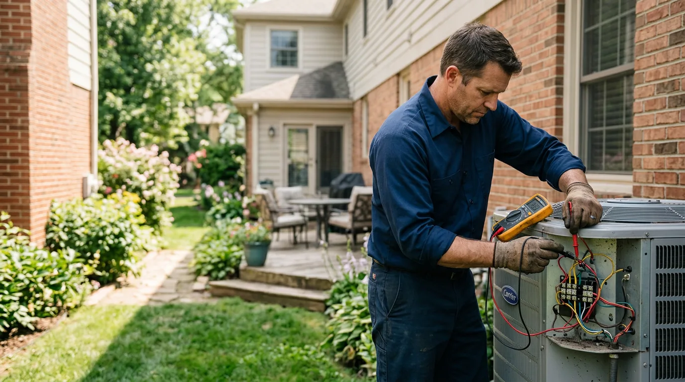 HVAC technician working near Medford, MN